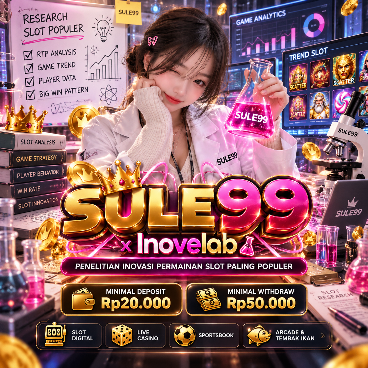 SULE99 x Inovelab : Penelitian Inovasi Permainan Slot Paling Populer